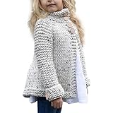 leewa秋冬幼児用子供用赤ちゃんガールズボタンニットセーターカーディガンコートトップス ベージュ