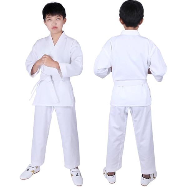 Amazon.co.jp: [Muenan] 上製純綿 柔道着 上下セット 帯 セット