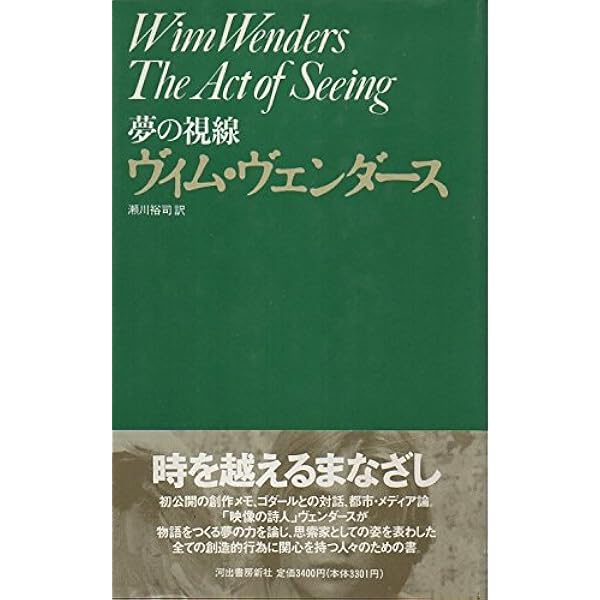 超希少　サインつき　映像(イメージ)の論理　 ヴィム・ヴェンダース　映像の理論 映像（イメージ）の論理 ヴィム・ヴェンダース サイン入り初版本