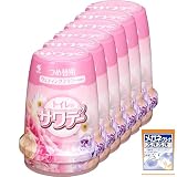 サワデー ウェディングフラワーの香り消臭芳香剤 トイレ用 詰め替え用 140g×6個(おまけ付き) 【まとめ買い】 【Amazon.co.jp限定】