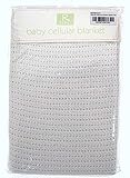 Cellular blanket moses basket pram crib baby 100% cotton WHITE by Beamfeature