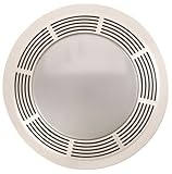 Broan 751 Fan and Light with Round White Grille and Glass Lens, 100 CFM 3.5 Sones [並行輸入品]