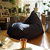 NYブルックリン風ビーズクッション Rg デニム調 [インディゴ（撥水加工）] ソファ 座椅子 日本製