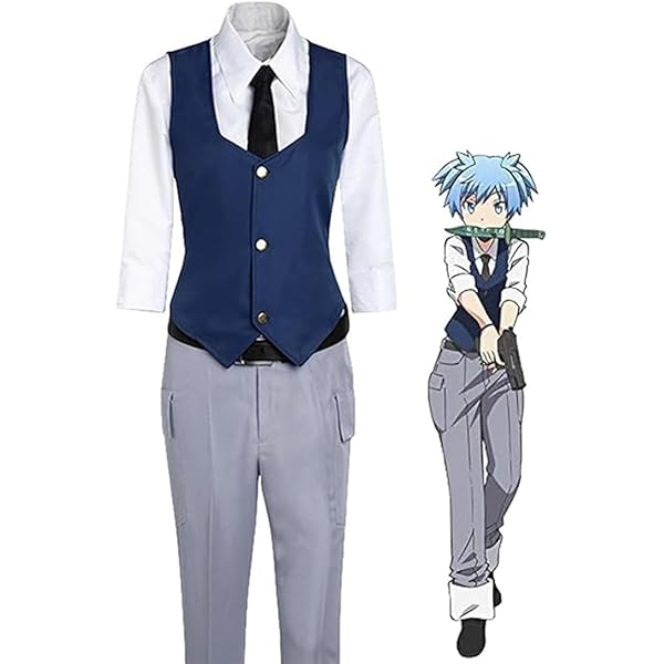 Amazon.co.jp: ウィッグ カツラ 潮田渚 暗殺教室 コスプレ 衣装 小道具