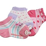 ミキハウス(mikihouse) ３Ｐローカットソックスパック 靴下 11-13ｃｍ ローカット-ピンク（08）