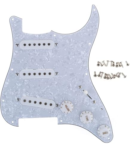 Amazon | Fender フェンダー ◇ Pre-Wired Strat Pickguard, Tex