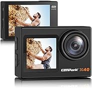 【2021最新版】Campark アクションカメラ 4K/30FPS 20MP高画質 デュアルカラースクリーン 前後タッチパネル 水中カメラ 外部マイク対応 WiFi搭載 EIS2.0手ぶれ補正 SONYセンサー 135