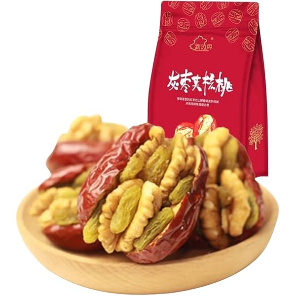 Amazon | 紅棗夾核桃【3袋セット】 干し赤棗とクルミの