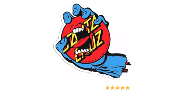 Amazon Santacruz サンタクルーズ ステッカー Screaming Dot Santa Cruz サンタ クルーズ サンタクルズ Sticker ステッカー スノーボード