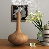 アロマディフューザー 超音波式 加湿器 ムードランプ 空焚き防止機能搭載 時間設定 部屋 会社...