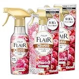 【本体1本・詰替2個セット】 フレア フレグランス ミスト フローラル＆スウィート 270ml+フローラル&スウィートの香り詰替用240ml +使い捨て手袋1枚【セット品】