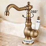 Lightinthebox Antique Bar/Prep Deck Mounted Rotatable with Ceramic Valve Single Handle One Hole for 