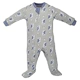 ZippyJamz SLEEPWEAR ユニセックス・ベビー カラー: グレー