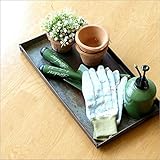 トレイ 小物入れ スチール ヴィンテージスクエアトレイ [hda7272]
