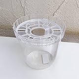 水栽培用ポット：ヒヤシンス1球用プラスチックポットNo.3（クリア） 5個セット ノーブランド品