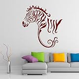 Zebra子供部屋壁装飾ビニールステッカー簡単Peel & Stick Decal – カラーAvailable レッド WM-WSTK133-C
