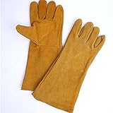 YOKEL 耐熱グローブ キャンプ 焚き火台 bbq 手袋 耐火 アウトドア グローブ 革手袋 軍手 革 耐熱 薪ストーブ 暖炉 グリル 焚き火 ダッチオーブン 溶接工も使う 防熱手袋