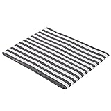 Grey Pin Stripes Crib Fitted Sheet by Bacati [並行輸入品]