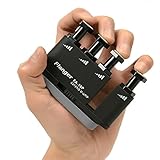 ハンドトレーナー 握力トレーナー　フィンガートレーナー 握力トレーニング 握力強化器具 楽器演奏者・スポーツマン・リハビリテーションに適用　ブラック