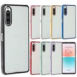 Xperia 10 IV ケース TPU color Xperia10IV ソフトケース カバー クリアケース スマホケース 薄型 保護 耐衝撃 SO-52C SO52C SOG07 エクスペリアテンマークフォー docomo au softbank UQmobile ブラック A756X10IVBK