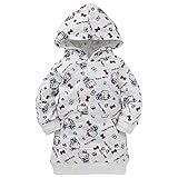 西松屋 裏毛キティ総柄パーカーワンピース 【80cm・90cm・95cm】　80