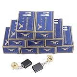 uncell カーボンモーターブラシ ロータリーパワーツール 電動ドリル 18 x 13 x 6mm 10ペア入り