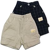 ショートパンツ ダックベビー 上品可愛いチェック柄 ネイビー 70cm