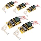 HiLetgo LED 定数電流ドライバー電源 内蔵電源 4W 5W 6W 7W (5個セット) [並行輸入品]