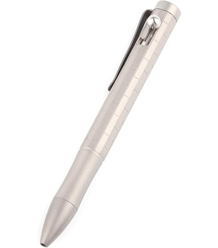 Amazon.co.jp: Tachiuwa 格納式ボールペン チタン合金 ブランクインク