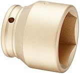 Ampco Safety Tools I-3/4D2 Socket, Standard Impact, Non-Sparking, Non-Magnetic, Corrosion Resistant,