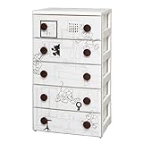 アイリスオーヤマ チェスト クリアパネル 5段 幅55 ミッキーMC CHG-555