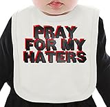 Pray For My Haters ネクタイを有する有機ビブ Medium