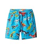 [ハットレイ] Hatley Kids ボーイズ Roaring T-Rex Swim Trunks (Toddler/Little Kids/Big Kids) 水着 Blue 2T Toddler