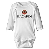 Kamifa カミファ バカルディ ラム酒 イラスト 長袖ボディースーツ ベビー服 トップス プレゼント 柔らかい White 12 Months