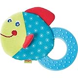 HABA Teether Chomp Champ Fish Soft Activity Toy (Made for ages 0+ Months) [並行輸入品]
