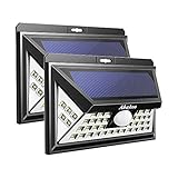 【Abakoo】44LED センサーライト ソーラーライト アウトドアライト 防犯防災ライト 玄関ライト 三つ知能モード ワイヤレス人感センサー 外灯 壁掛け式 太陽発電 省エネ 防雨防水IP65 屋