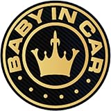 BABY IN CARマグネット（ゴールド）