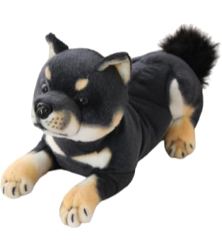 Amazon.co.jp: HANSA ハンサ ぬいぐるみ 7242 黒柴 50 SHIBA DOG BLACK