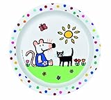 Mausi MMB905E Baby Plate with Cat Motif by Mausi