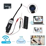 WISEUP 8GB 1920x1080P HD Wifi Network Hidden Camera Motion Activated Mini DV Camcorder 140° Wide Vie