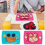 jpsc シリコン製 お食事用ミニマット 赤ちゃん 幼児適用 BPAフリー 滑り止めランチョンマット