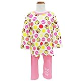 しまじろう ベビー服 長袖 腹巻付き パジャマ ナイトウエア (10ピンク/80cm)