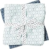 Done by Deer バープクロス2枚セット（Balloon） Burp cloth, 2-pack, Balloon 北欧 (blue)