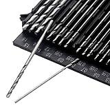20本入りセット HSSドリルビット ミニ ツイストドリル ミニドリルセット0.3mm-1.6mm