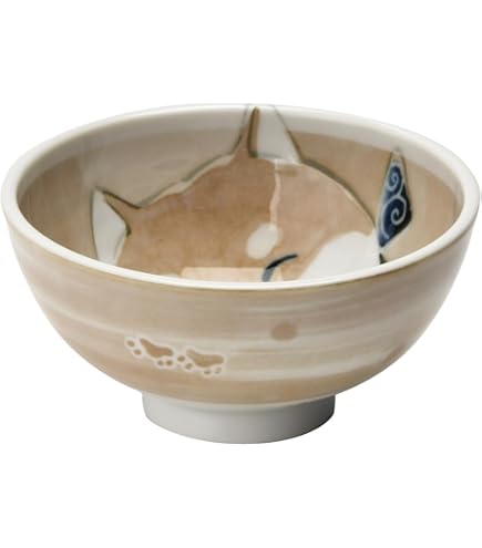 Amazon | 犬好き 飯椀 飯器/柴犬茶碗 大平/男性用 家庭 | ノーブランド