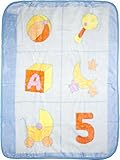 BIG OSHI Baby Fuzzy Plush Blanket - BLP-78 - Blue Large [並行輸入品]