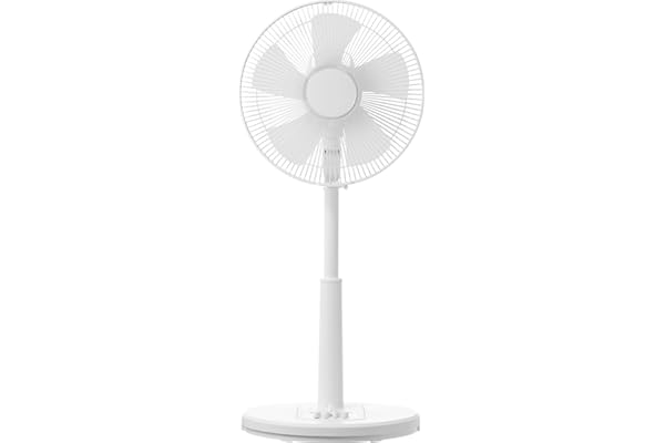 【Amazon.co.jp限定】[山善] 扇風機 リビング 左右自動首振り 押しボタンスイッチ 風量3段階調節 切タイマー 換気 ホワイト AMT-BJ30(W)