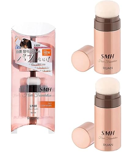 <新品> 3個 No.3 ライトブラウン SMH ヘアファンデーション 12g Amazon | スーパーミリオンヘアー SMHヘアファンデーション 12g No.3