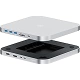 Hagibis USB-C ハブ、デュアル ハード ドライブ エンクロージャ、Type-C ドッキング ステーション、Mac Mini M2、Mac Studio M1 Max Ultra、2.5 インチ SATA、M.2 NVMe NGFF、4K 