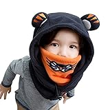 (よキーよ)Yokeeyo 耳あてニット帽 マフラー レッグウォーマー ネックカバー 可愛い耳付き帽子 毛糸 ニットキャップ ベビー用ハット 赤ちゃん 子供　秋冬 防寒対策 スタイリッシュ 首まですっ